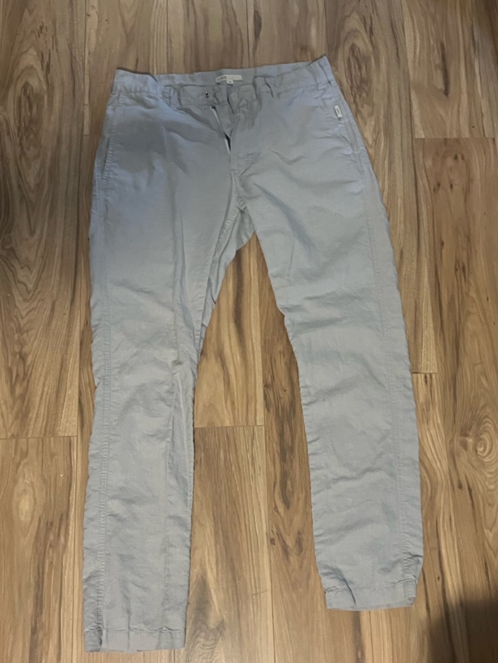Onia Men's Chino Pants – Light Gray Stretch Waist 32